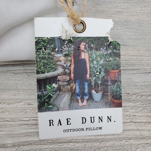 Rae Dunn Stay Golden rainbow boho square throw pillow - Picture 6 of 11